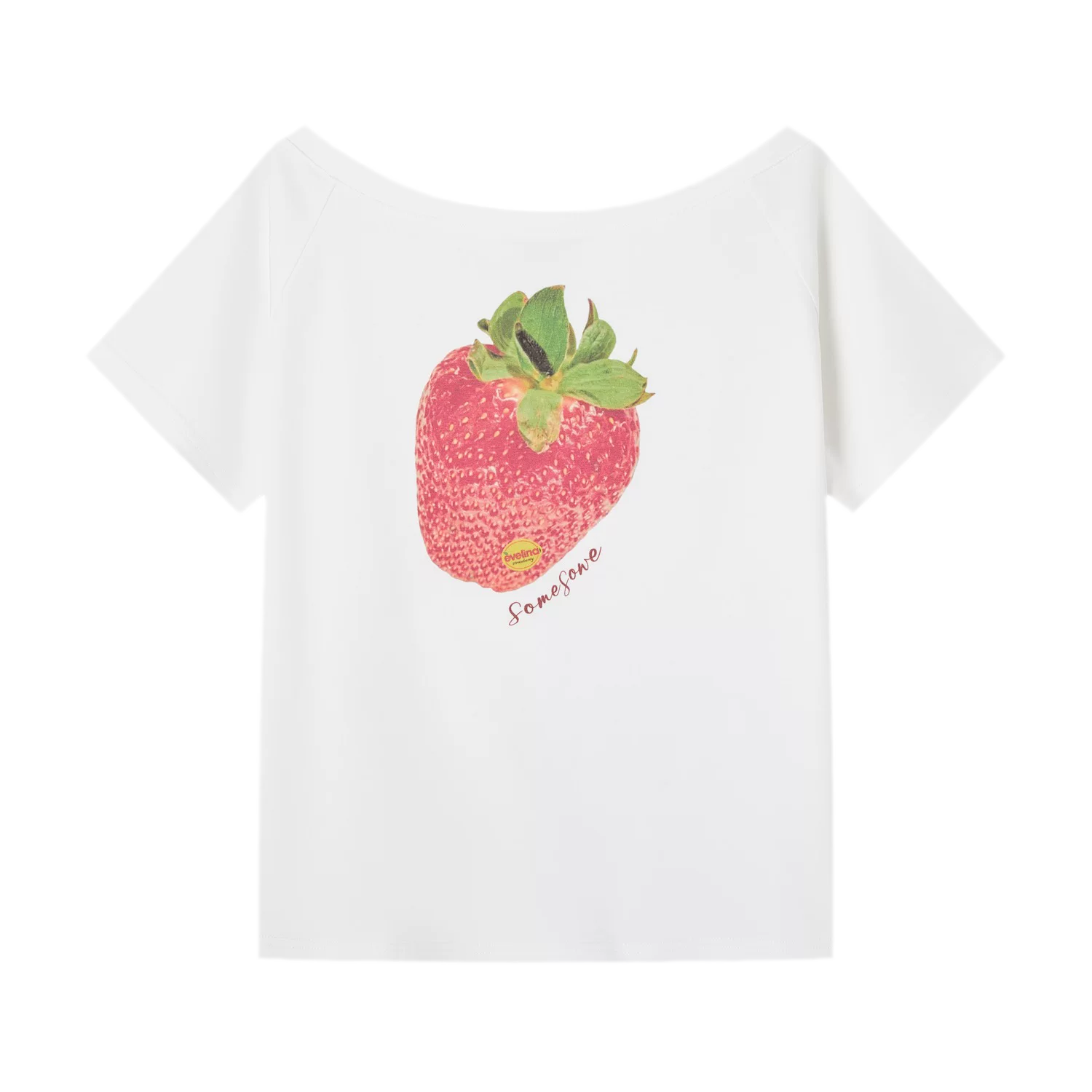 Dopamine Strawberry One-Shoulder Tee