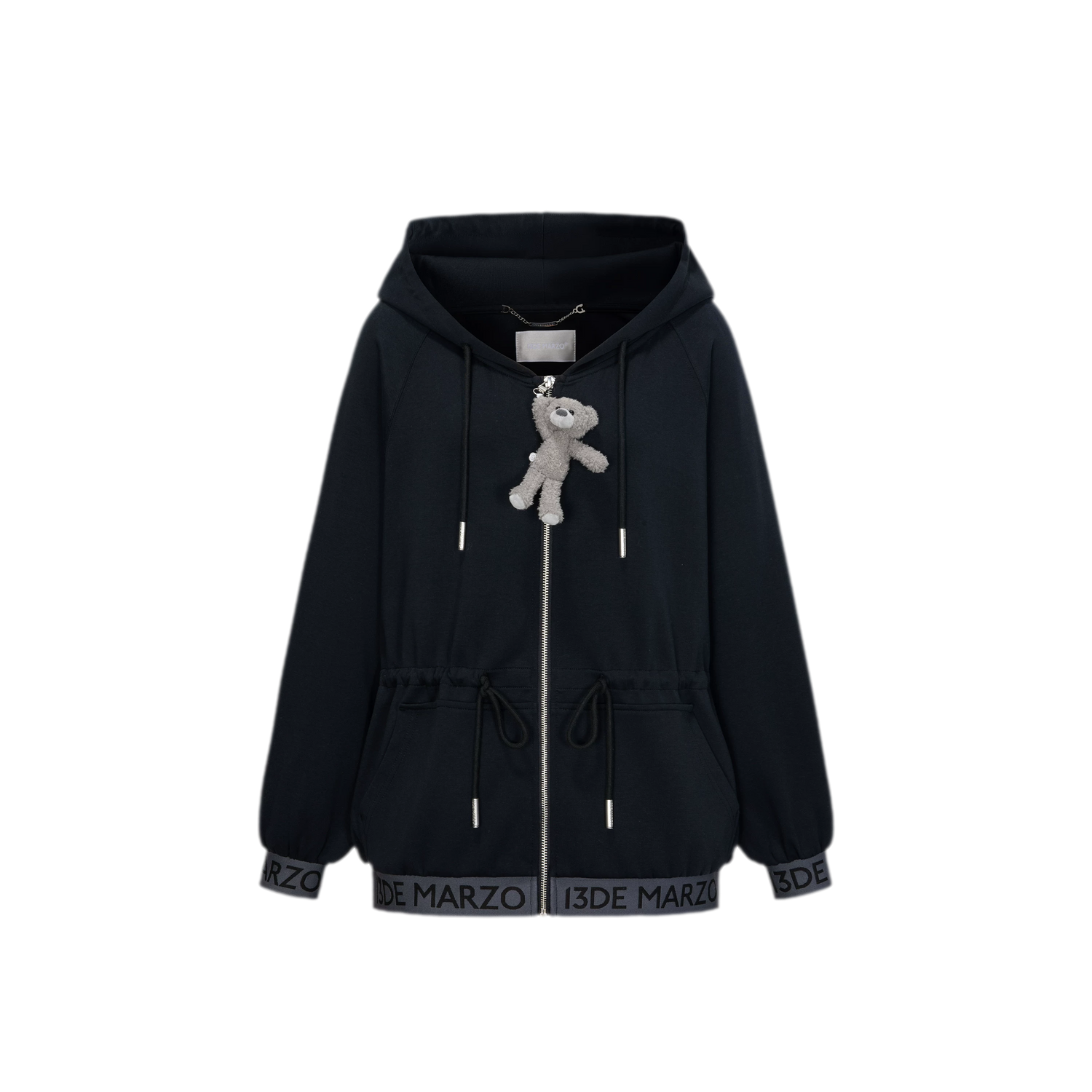 Logo Hooded Zip Jacket