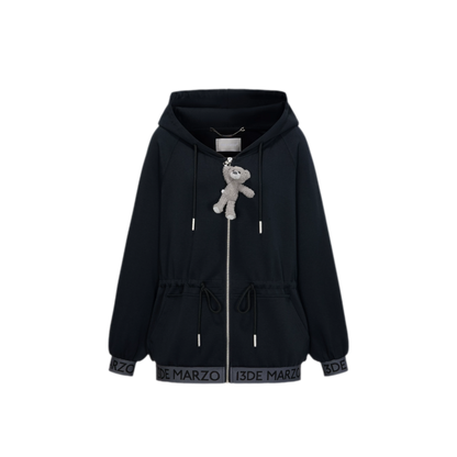 Logo Hooded Zip Jacket