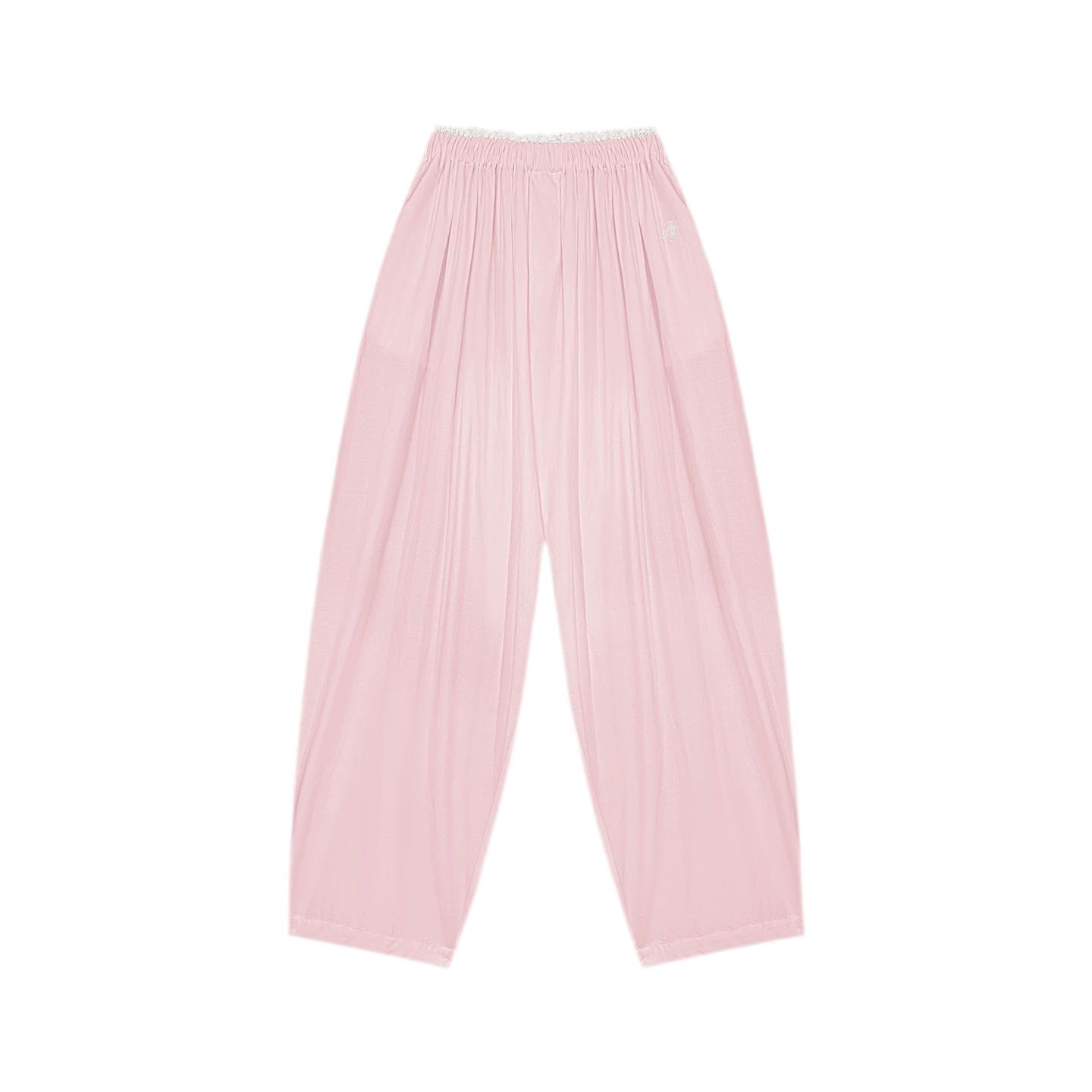 Lace Trim Balloon Pants