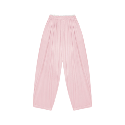Lace Trim Balloon Pants