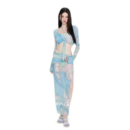 Four-Piece Ruched Bikini Set