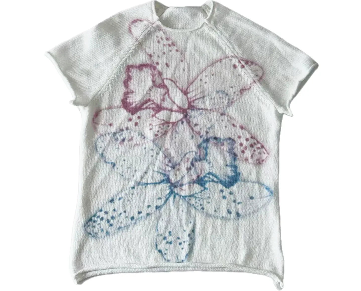 Gradient Floral Knit Top