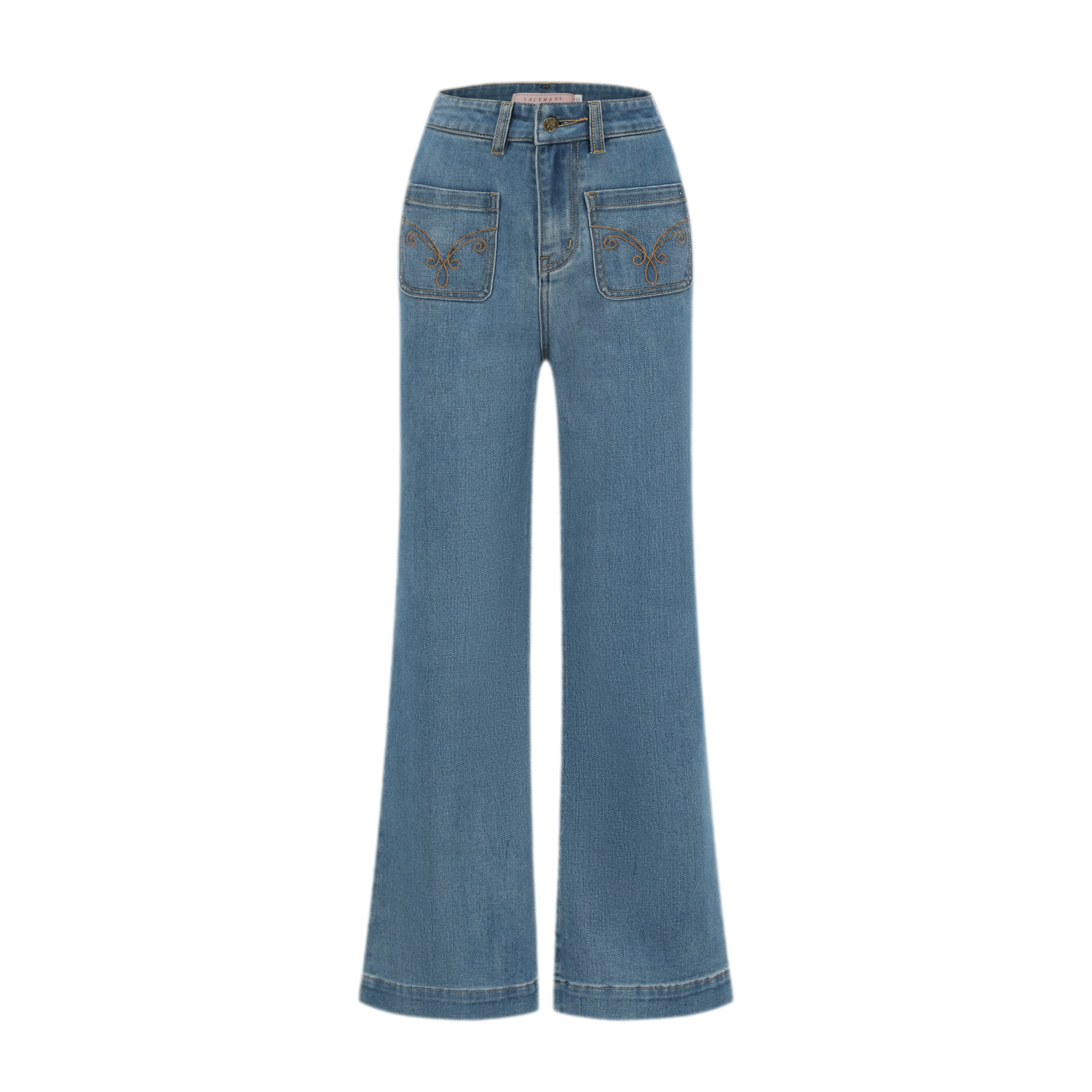 High-Waist Flared Jeans
