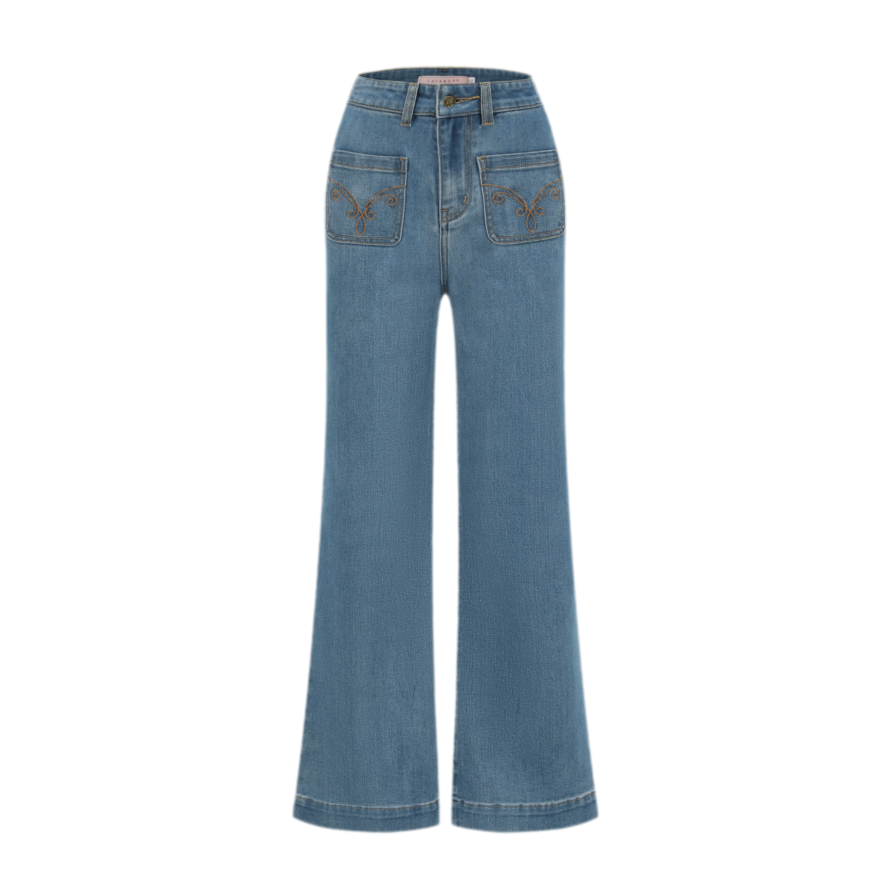 High-Waist Flared Jeans