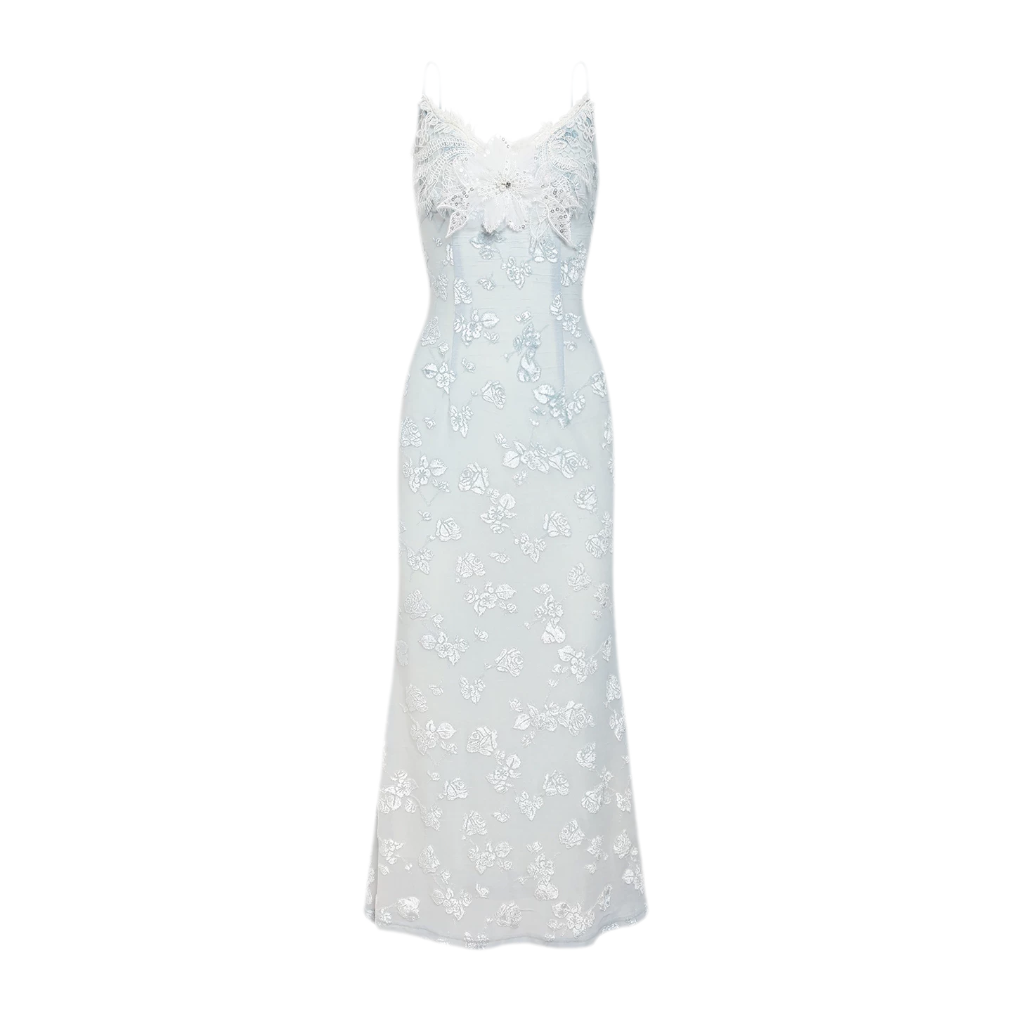 Burnout Velvet Fishtail Dress
