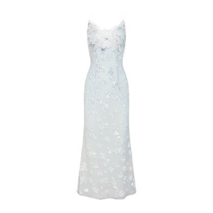 Burnout Velvet Fishtail Dress