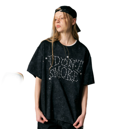 Starry Glitter Oversized T-Shirt