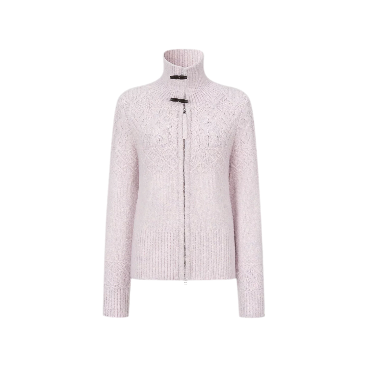 Cable-Knit Waist-Shaping Cardigan Jacket