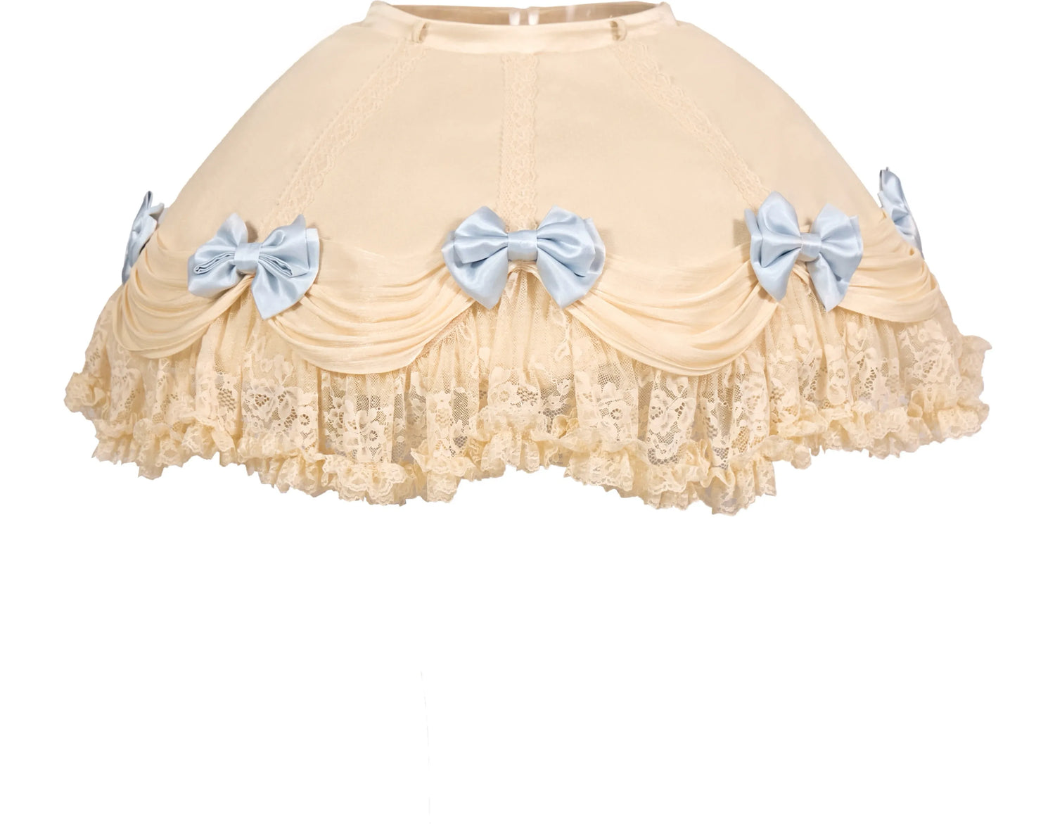 Lace Ruffle Layered Skirt
