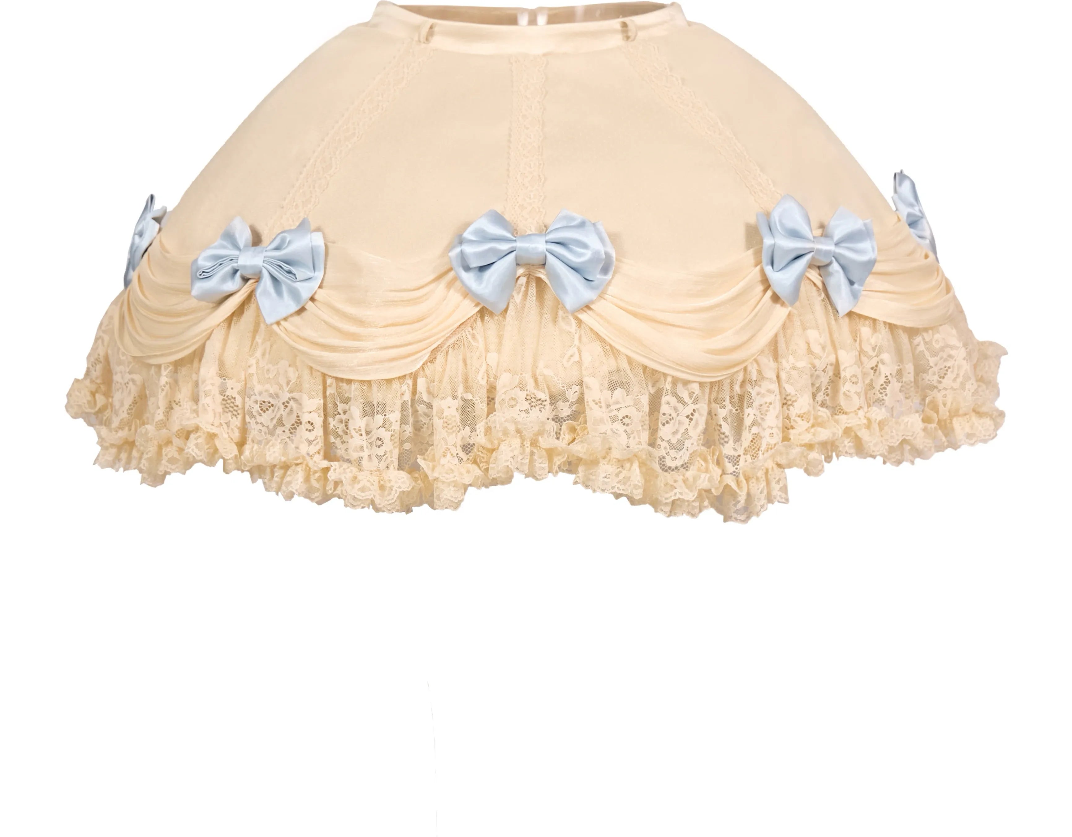 Lace Ruffle Layered Skirt