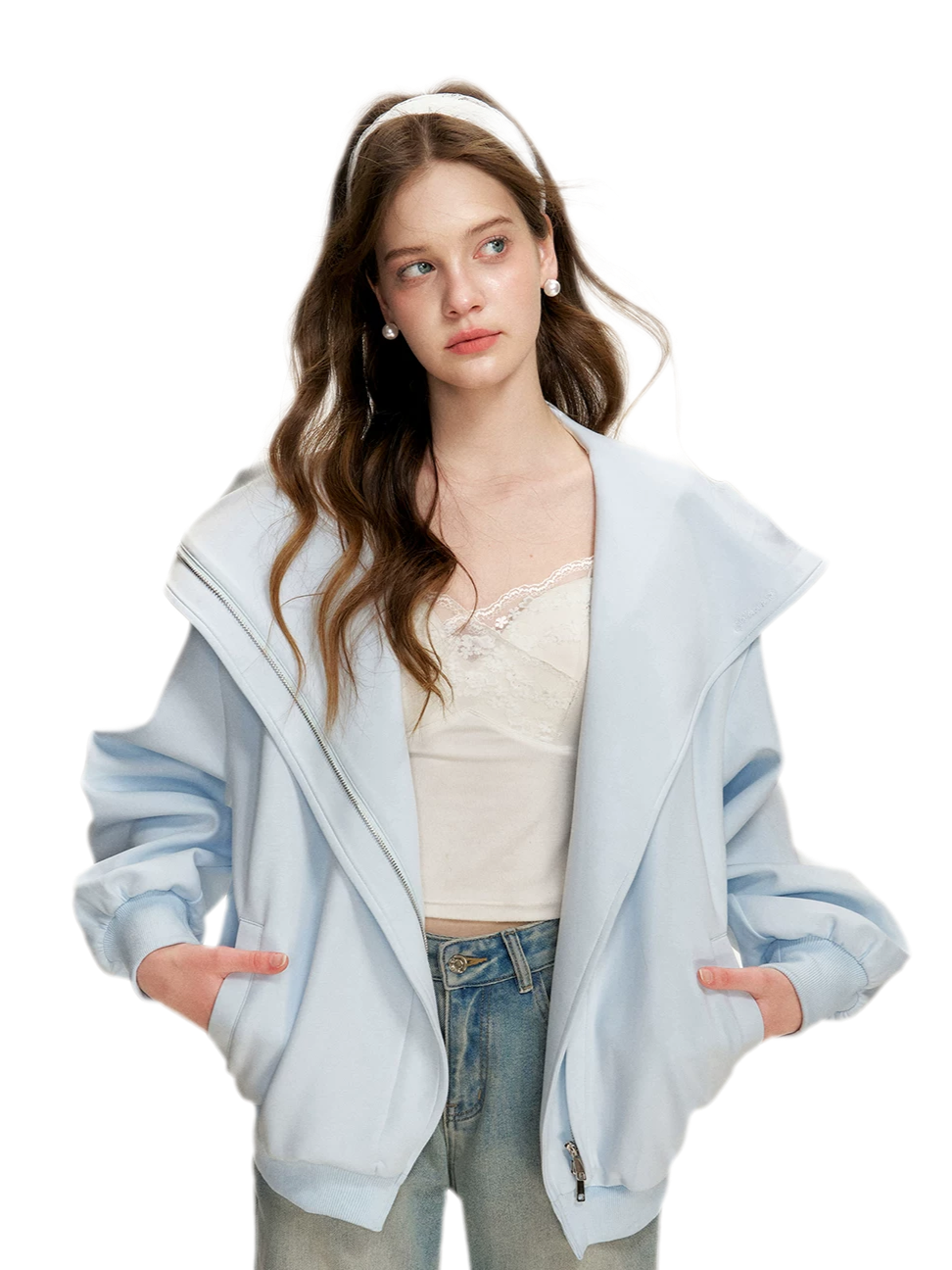 Blokette Hooded Zip Hoodie