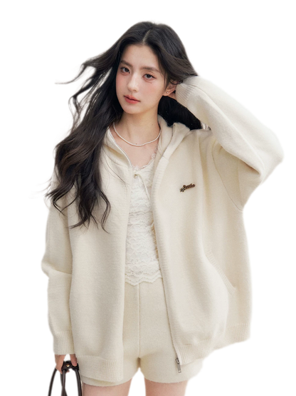 Cozy Knit Hoodie Set