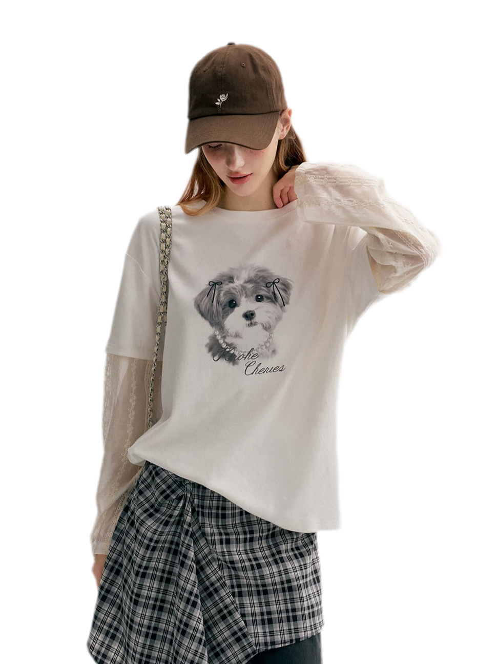 Tencel Cotton Dog Embroidered Tee