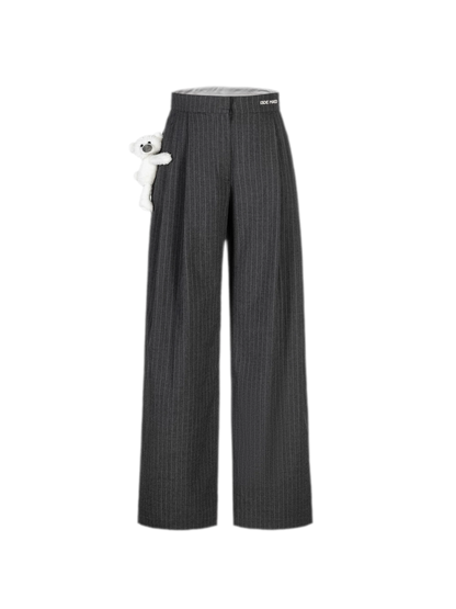 Pinstripe 3D Bear Trousers