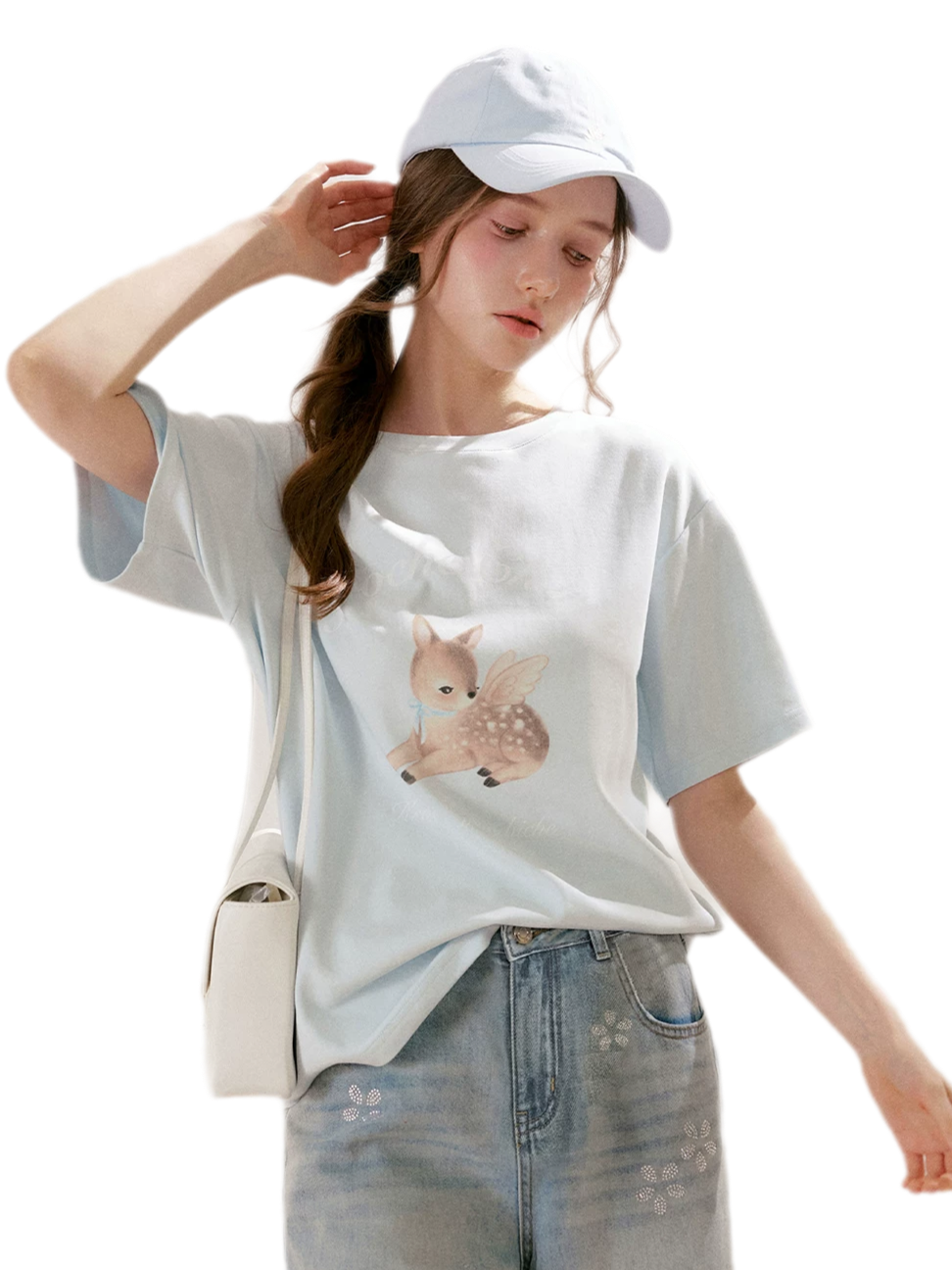 Hand-Painted Deer Tee