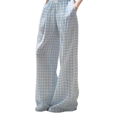Lyocell Linen Wide-Leg Pants