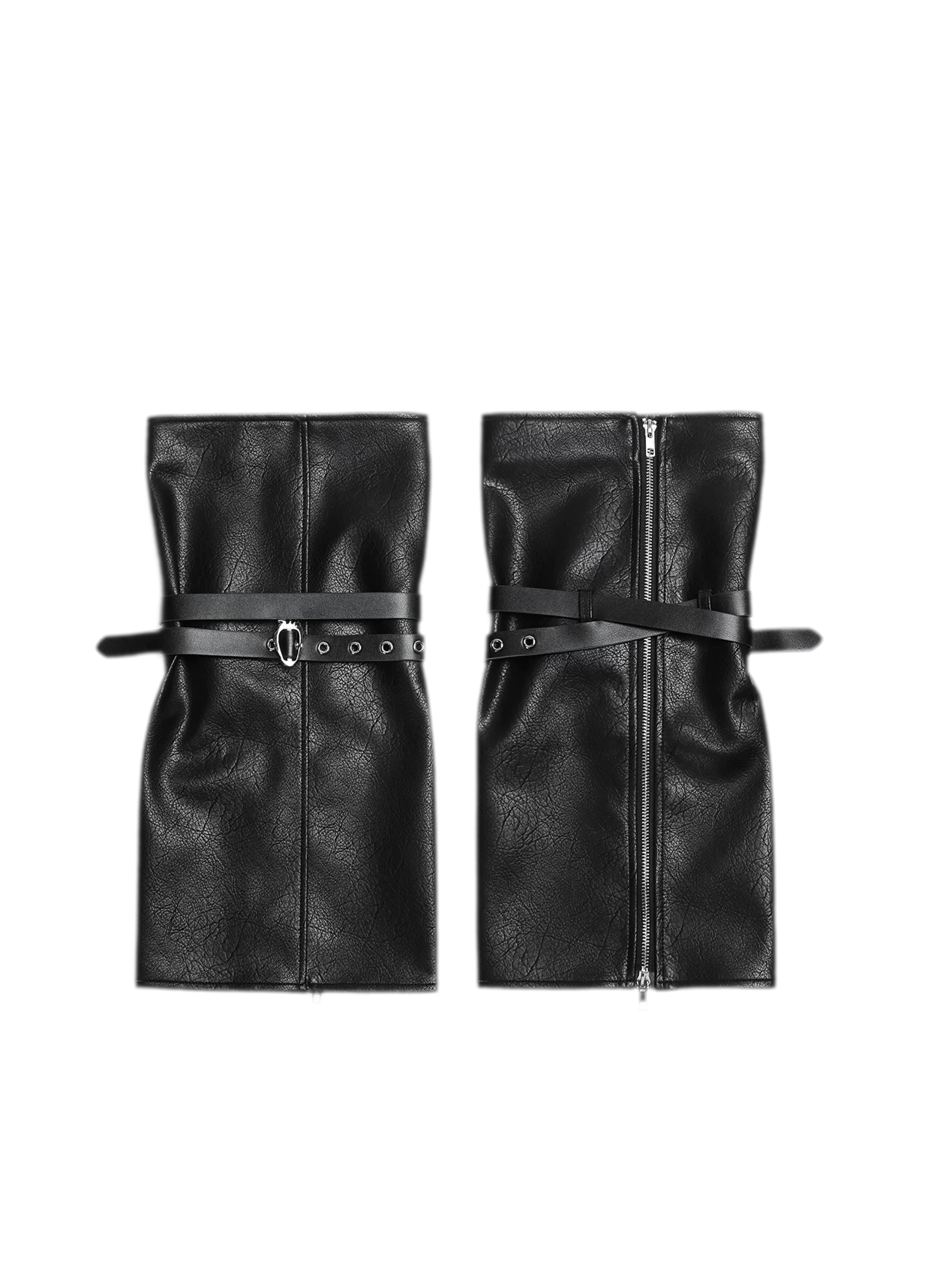 Leather-Textured Slouch Legwarmers