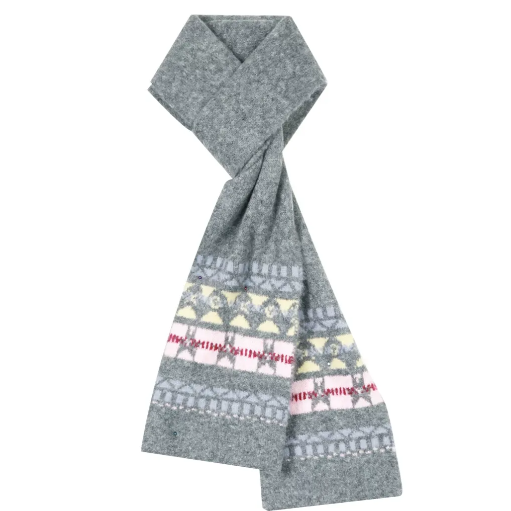 Fair Isle Wool Scarf