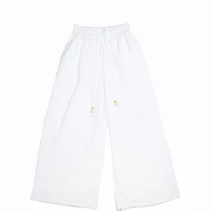 Wide-Leg Drawstring Pants