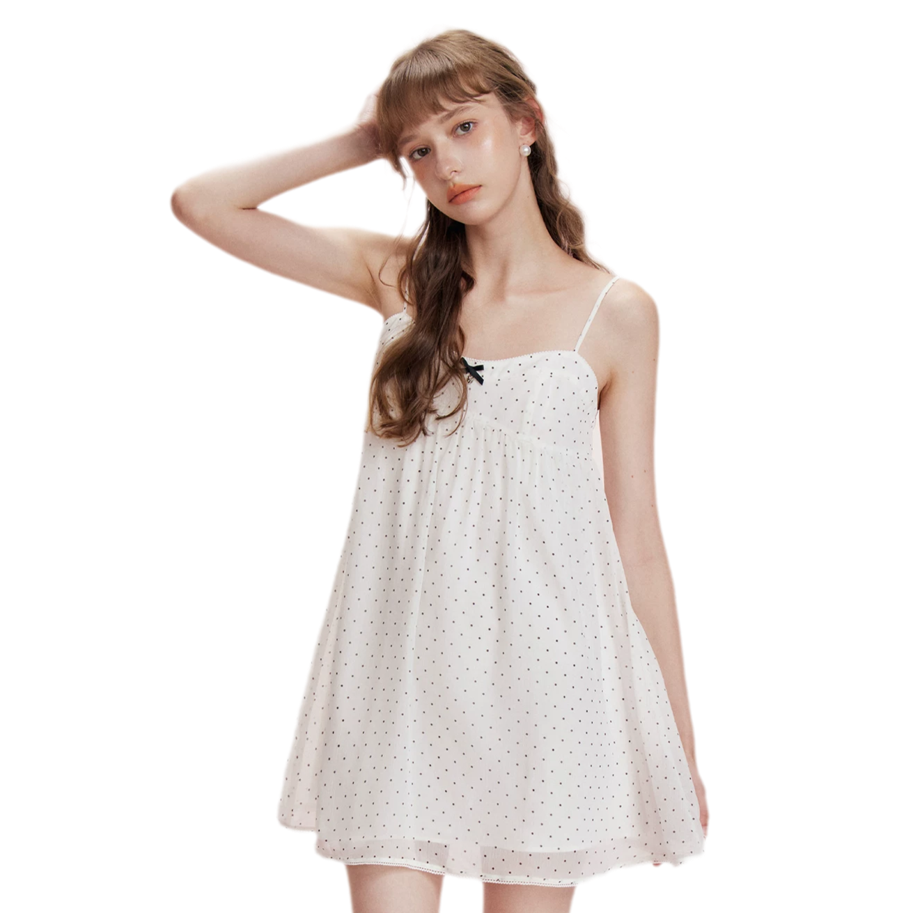 Chiffon Polka Dot Dress