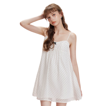Chiffon Polka Dot Dress