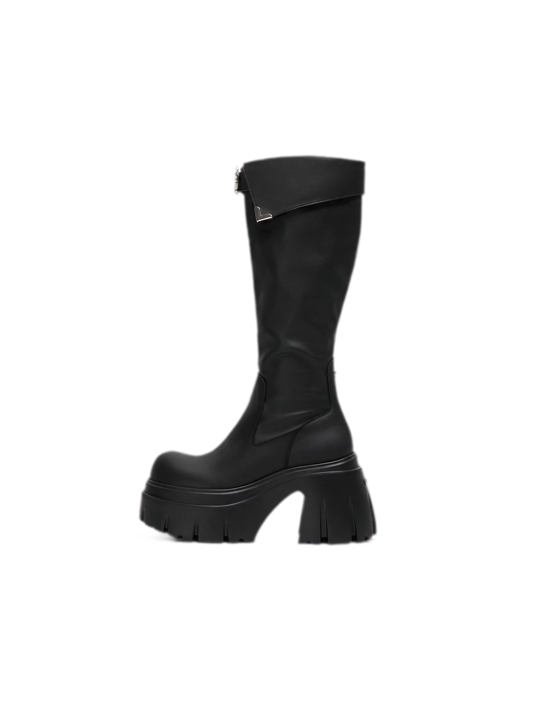 Smooth Wrap Strap Knee Boots