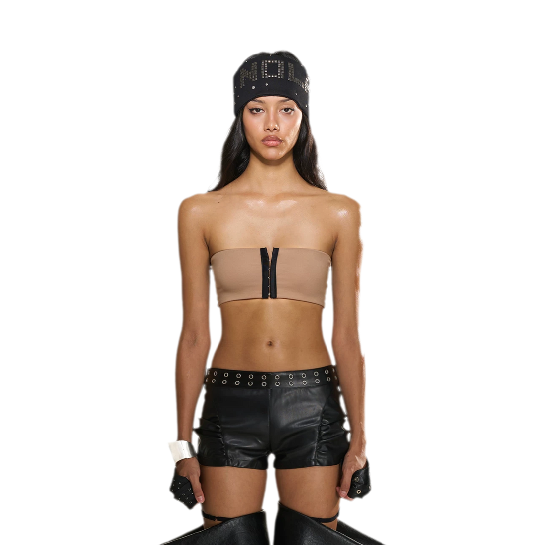 Stretch Button Bandeau Top