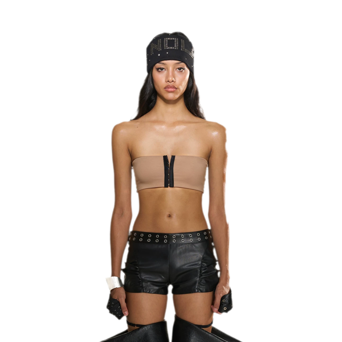 Stretch Button Bandeau Top