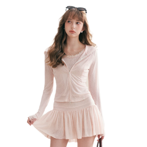Pink (Top + Skirt Set) / S