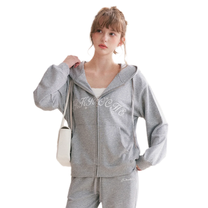 Cotton Hooded Tracksuit Set