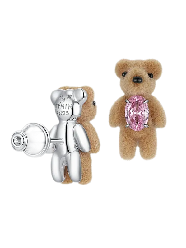Mini Teddy Bear Earrings
