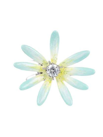 Metallic Daisy Flower Hair Clip