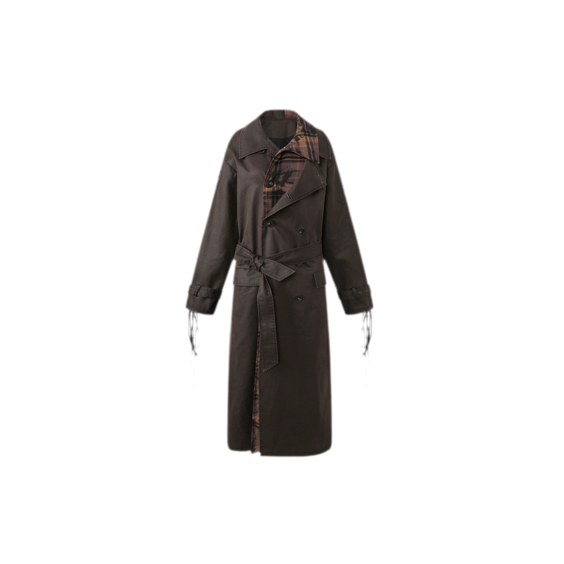 Distressed Punk Trench Coat