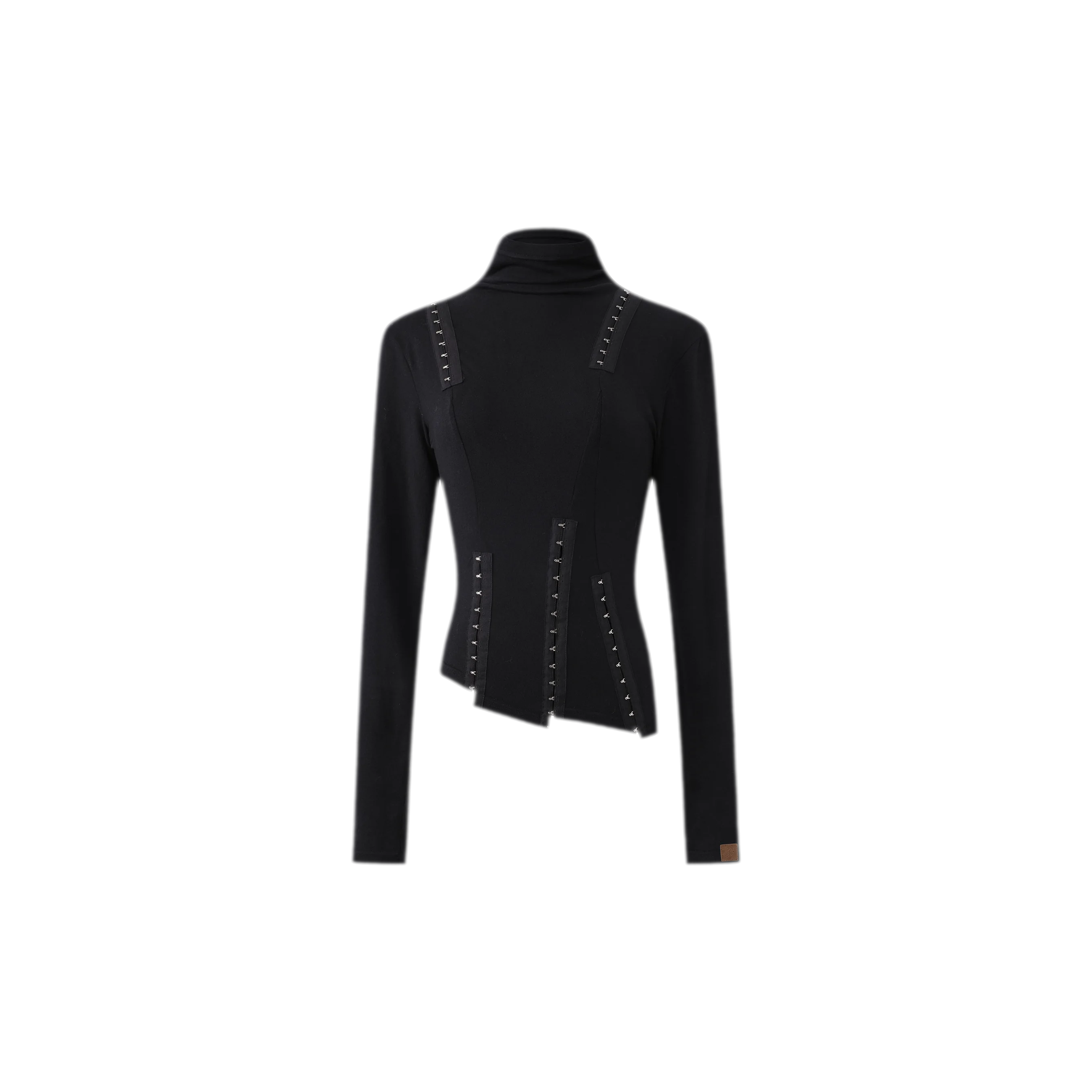 24ANS Metal Hook Fitted Knit Top | CHINASQUAD