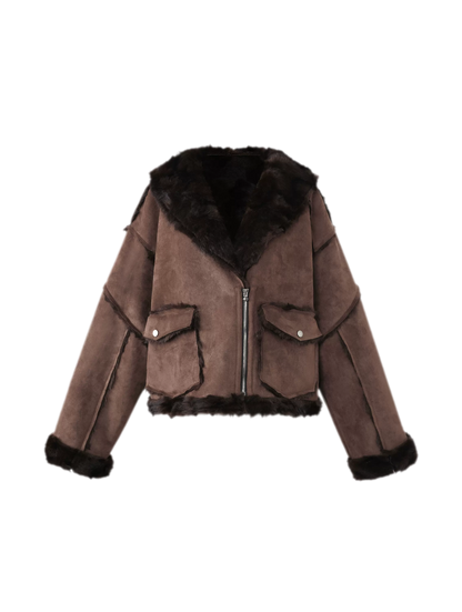 Faux Fur Reversible Short Jacket