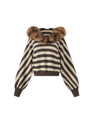 Beige-Brown Stripe / S