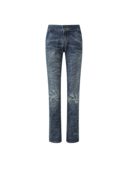 Snowflake Wash Slim Tapered Jeans