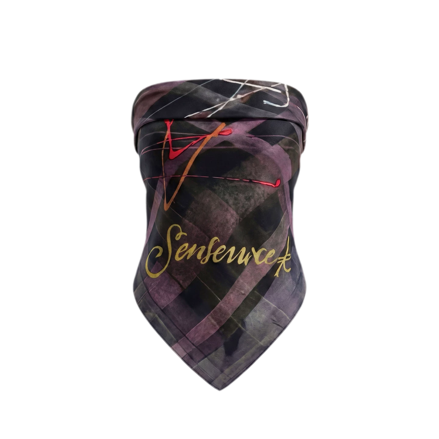 Plaid Graffiti Square Scarf