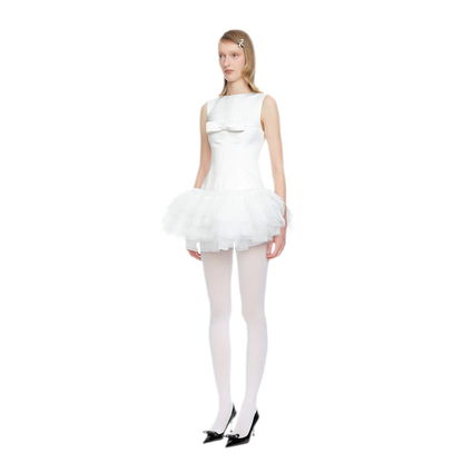 Layered Tulle Bowknot Dress