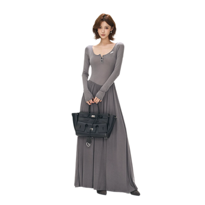 Dark Gray (Thin, Slightly Sheer) / XS