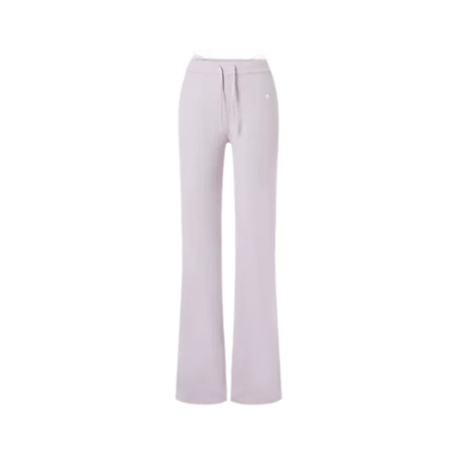 Lace Trim Slim Pants