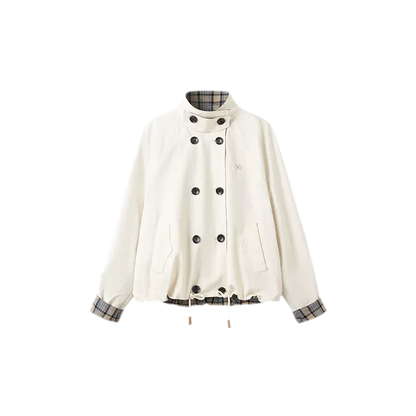 Yarn-Dyed Plaid Reversible Jacket