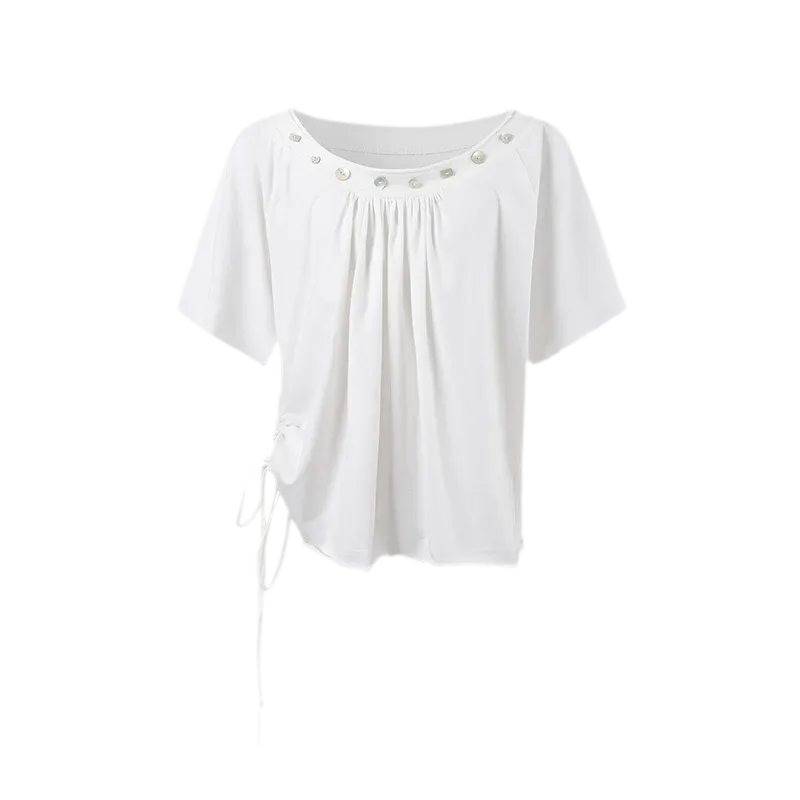 Modal Asymmetric Draped Top