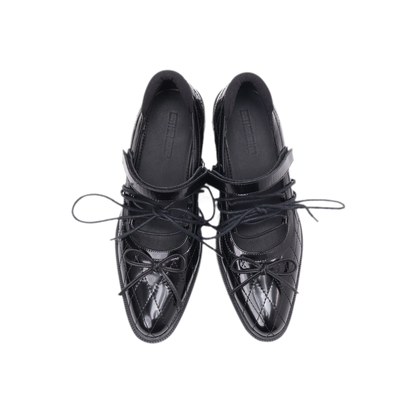 Zapatos Mary Jane acolchados con cordones