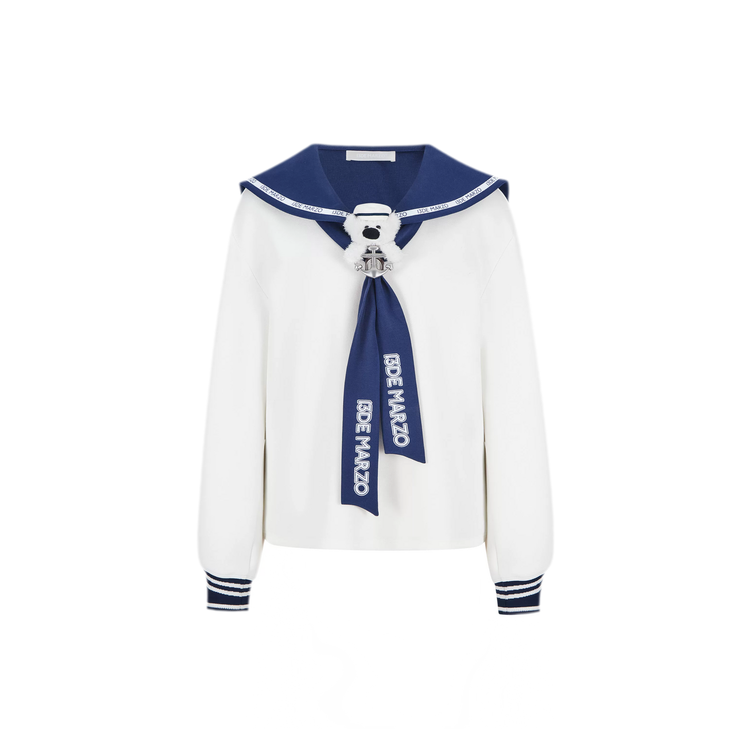 Sailor Collar Long Sleeve Top