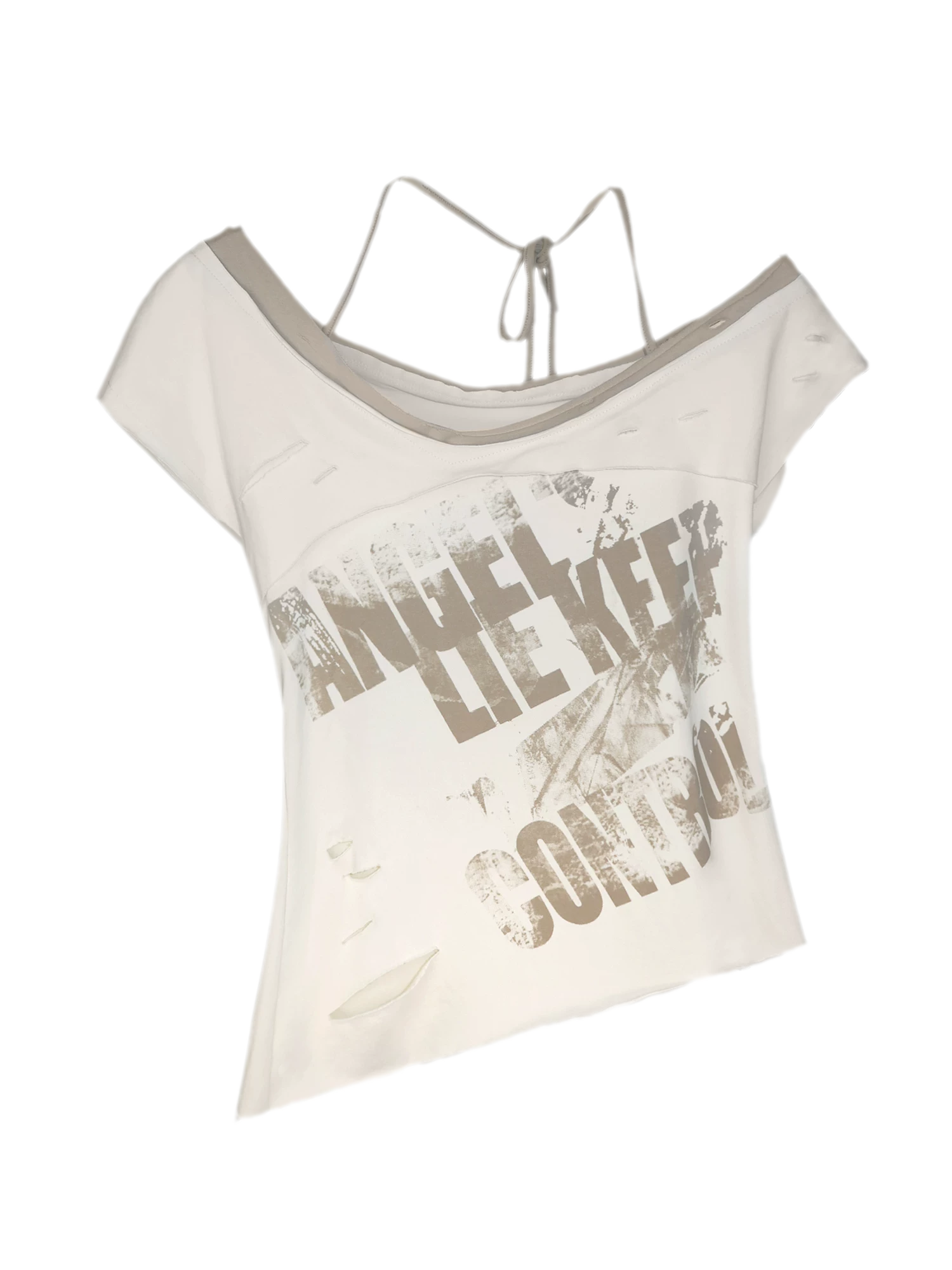 Asymmetric Graffiti T-Shirt