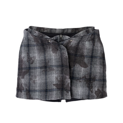 Butterfly Plaid Pleated Culotte Shorts