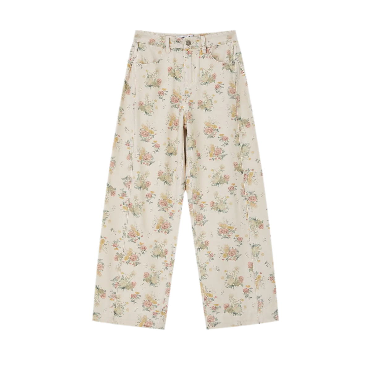 Vintage-Hose mit geschwungenem weitem Bein