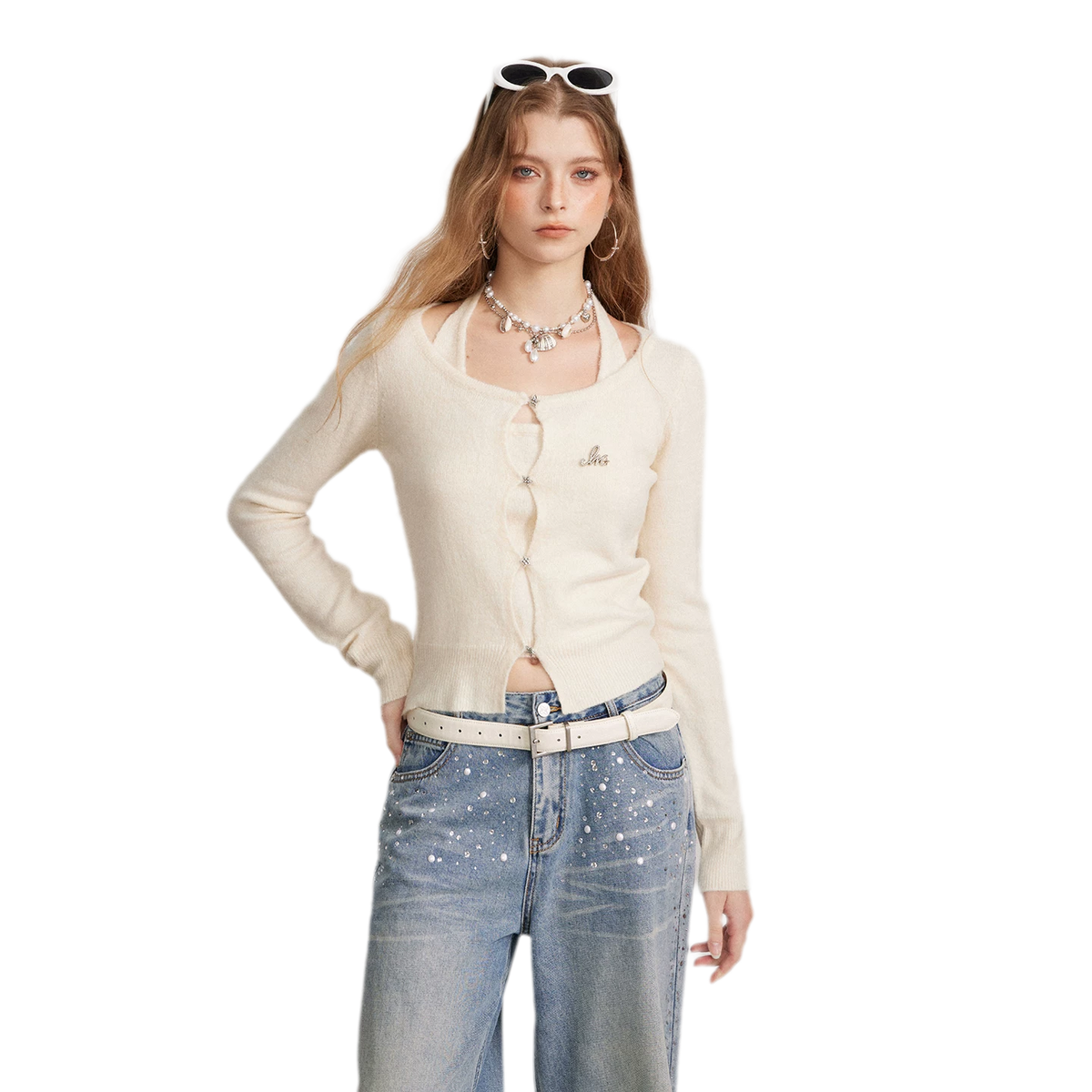 Soft Halter Cropped Cardigan